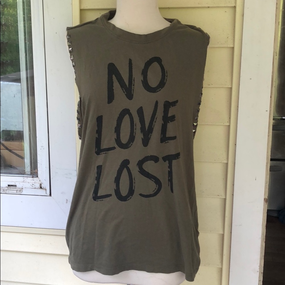 FOREVER 21 “NO LOVE LOST” Sleeveless Top, Large